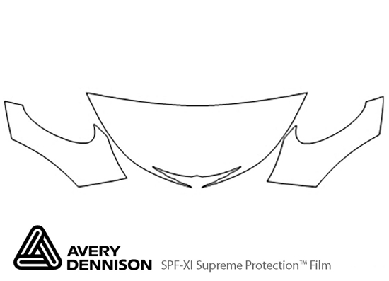 Chrysler Pt Cruiser 2006-2010 Avery Dennison Clear Bra Hood Paint Protection Kit Diagram