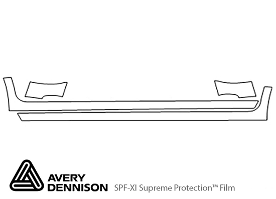 Chrysler Pt Cruiser 2006-2010 Avery Dennison Clear Bra Door Cup Paint Protection Kit Diagram