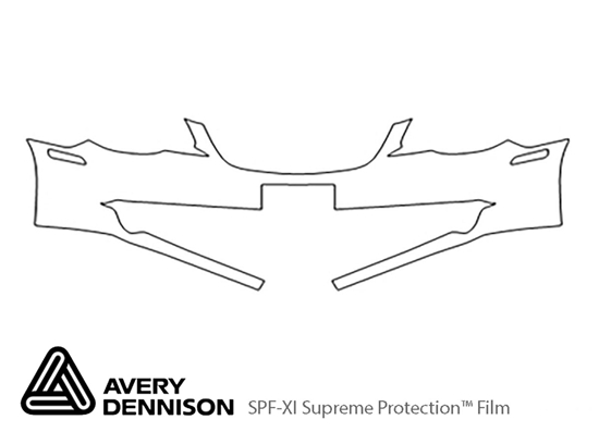 Chrysler Sebring 2007-2010 Avery Dennison Clear Bra Bumper Paint Protection Kit Diagram