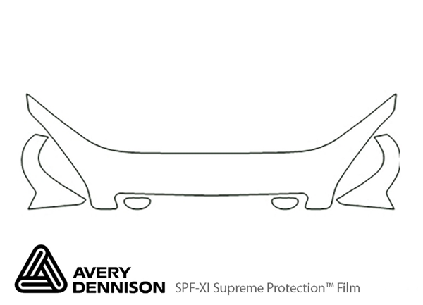 ##LONGDESCRIPTIONNAME2## Avery Dennison Clear Bra Hood Paint Protection Kit Diagram