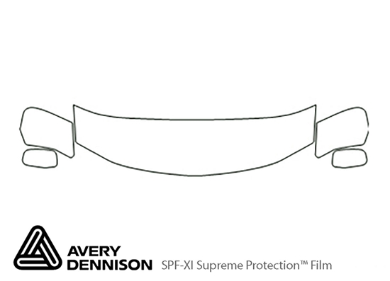 Dodge Charger 2006-2010 Avery Dennison Clear Bra Hood Paint Protection Kit Diagram