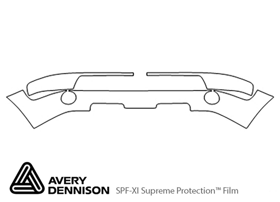 Dodge Dakota 2005-2007 Avery Dennison Clear Bra Bumper Paint Protection Kit Diagram