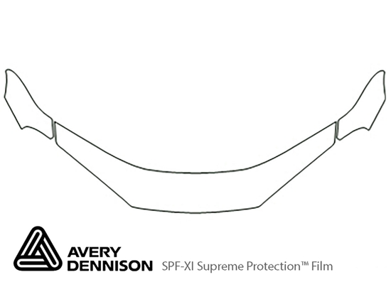 Dodge Intrepid 1998-2004 Avery Dennison Clear Bra Hood Paint Protection Kit Diagram