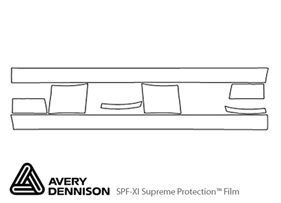 Dodge Magnum 2005-2008 Avery Dennison Clear Bra Door Cup Paint Protection Kit Diagram