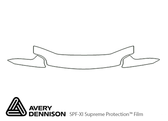 Dodge Neon 1997-1999 Avery Dennison Clear Bra Hood Paint Protection Kit Diagram