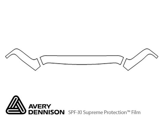 Dodge Ram 2002-2005 Avery Dennison Clear Bra Hood Paint Protection Kit Diagram