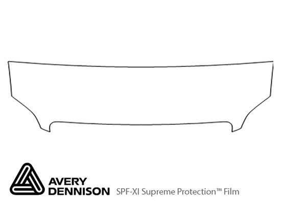 Dodge Sprinter 2007-2009 Avery Dennison Clear Bra Hood Paint Protection Kit Diagram