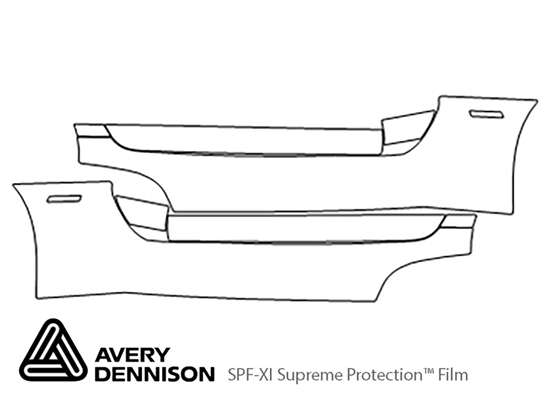 Dodge Viper 2013-2017 Avery Dennison Clear Bra Door Cup Paint Protection Kit Diagram