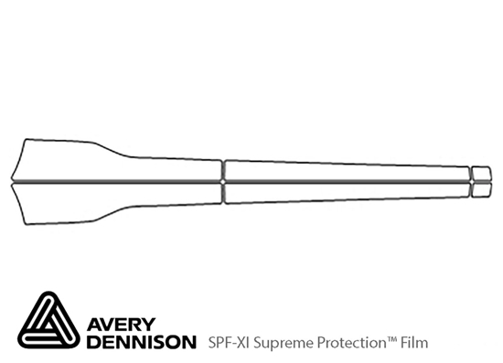 Ford Edge 2015-2018 Avery Dennison Clear Bra Door Cup Paint Protection Kit Diagram