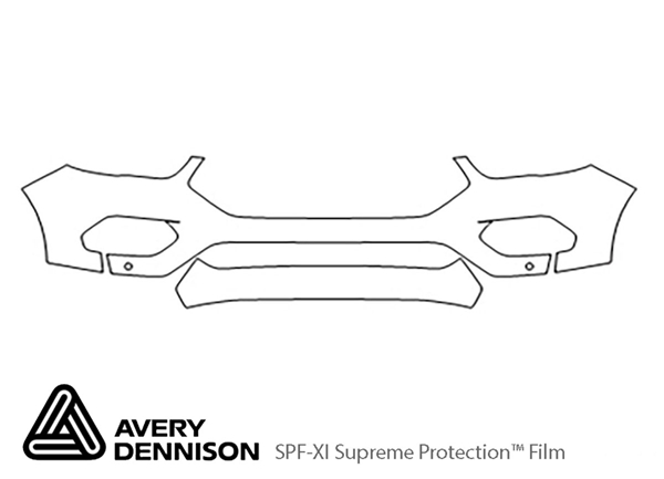 ##LONGDESCRIPTIONNAME2## Avery Dennison Clear Bra Bumper Paint Protection Kit Diagram