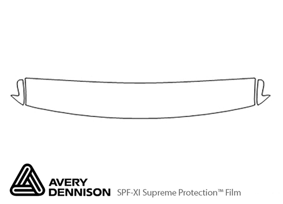 Ford Explorer 1995-2001 Avery Dennison Clear Bra Hood Paint Protection Kit Diagram