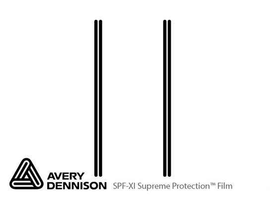 Ford Explorer 2011-2015 Avery Dennison Clear Bra Door Cup Paint Protection Kit Diagram