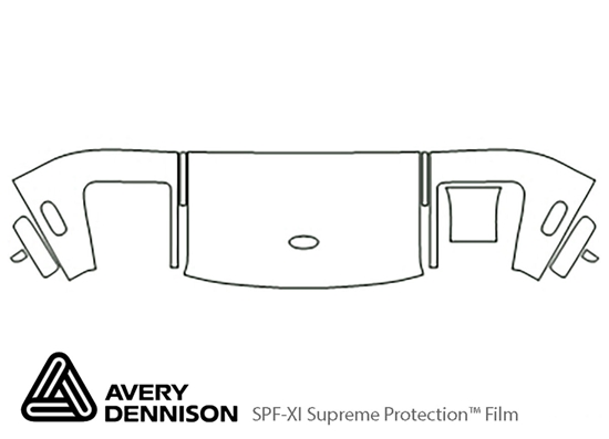 Ford GT 2005-2006 Avery Dennison Clear Bra Hood Paint Protection Kit Diagram