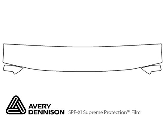 Ford Ranger 1998-2000 Avery Dennison Clear Bra Hood Paint Protection Kit Diagram