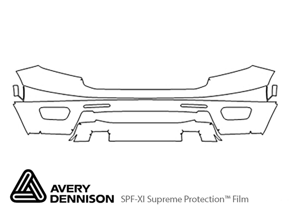 ##LONGDESCRIPTIONNAME2## Avery Dennison Clear Bra Bumper Paint Protection Kit Diagram