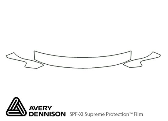 Ford Taurus 1992-1995 Avery Dennison Clear Bra Hood Paint Protection Kit Diagram