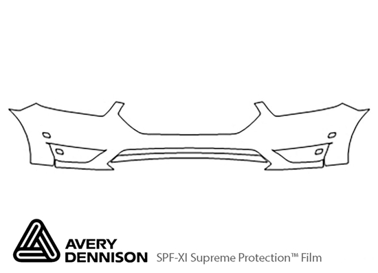 Ford Taurus 2013-2019 Avery Dennison Clear Bra Bumper Paint Protection Kit Diagram