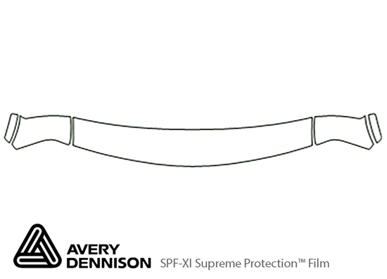 GMC Jimmy 1999-2001 Avery Dennison Clear Bra Hood Paint Protection Kit Diagram