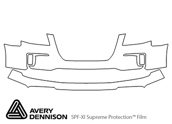 GMC Terrain 2016-2017 Avery Dennison Clear Bra Bumper Paint Protection Kit Diagram