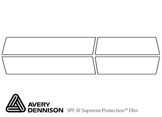 GMC Yukon 2015-2020 Avery Dennison Clear Bra Door Cup Paint Protection Kit Diagram