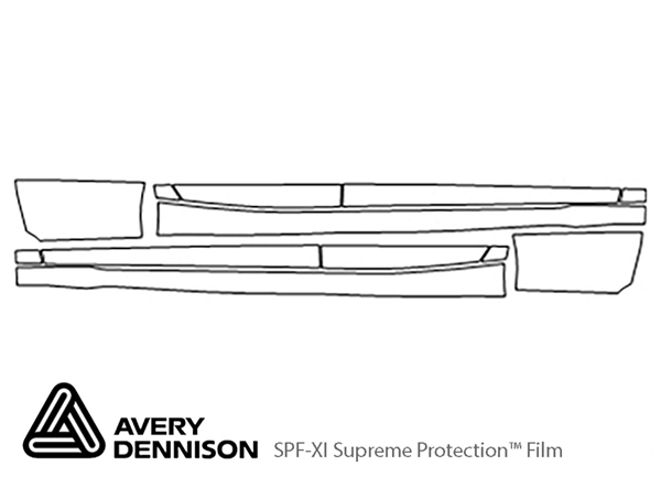 ##LONGDESCRIPTIONNAME2## Avery Dennison Clear Bra Door Cup Paint Protection Kit Diagram