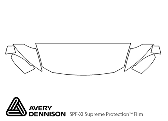 Honda CR-Z 2013-2016 Avery Dennison Clear Bra Hood Paint Protection Kit Diagram