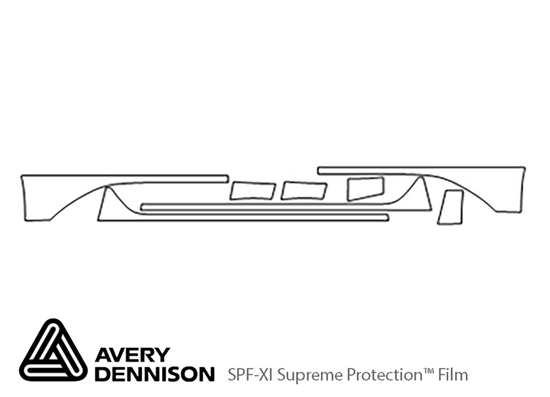 Honda Crosstour 2010-2014 Avery Dennison Clear Bra Door Cup Paint Protection Kit Diagram