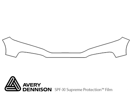 Honda Crosstour 2013-2014 Avery Dennison Clear Bra Bumper Paint Protection Kit Diagram