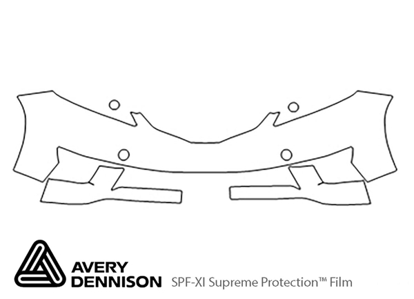 ##LONGDESCRIPTIONNAME2## Avery Dennison Clear Bra Bumper Paint Protection Kit Diagram