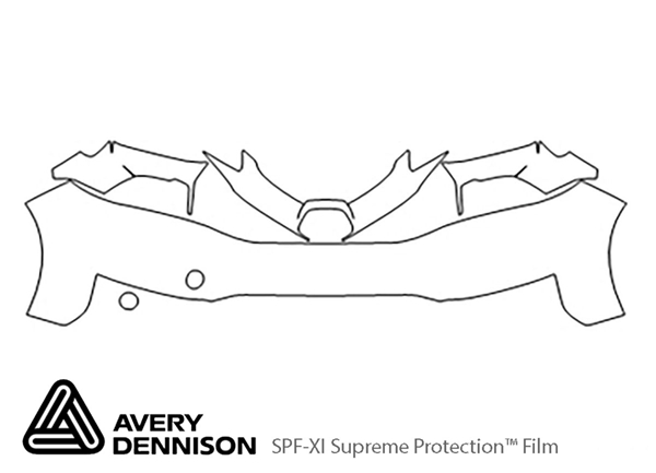 ##LONGDESCRIPTIONNAME2## Avery Dennison Clear Bra Bumper Paint Protection Kit Diagram