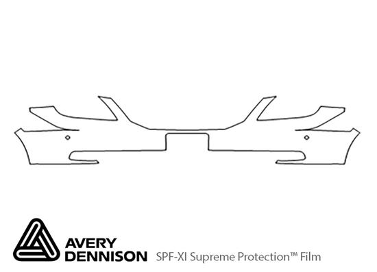 Honda Odyssey 2008-2010 Avery Dennison Clear Bra Bumper Paint Protection Kit Diagram