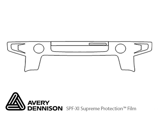 Hummer H3 2006-2010 Avery Dennison Clear Bra Bumper Paint Protection Kit Diagram