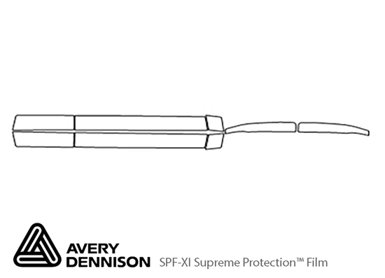 Hummer H3 2006-2010 Avery Dennison Clear Bra Door Cup Paint Protection Kit Diagram