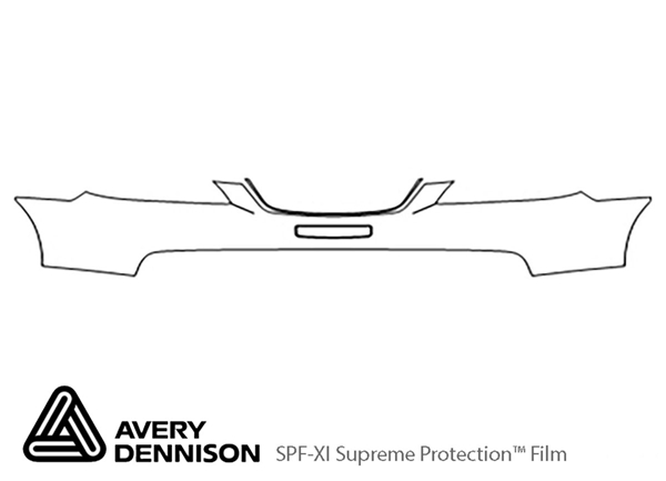 ##LONGDESCRIPTIONNAME2## Avery Dennison Clear Bra Bumper Paint Protection Kit Diagram