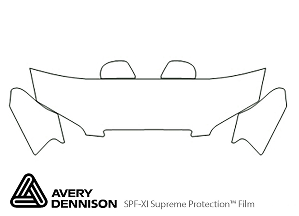 ##LONGDESCRIPTIONNAME2## Avery Dennison Clear Bra Hood Paint Protection Kit Diagram