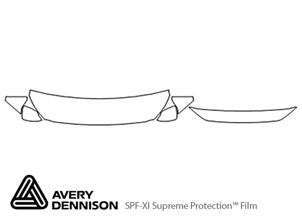 ##LONGDESCRIPTIONNAME2## Avery Dennison Clear Bra Hood Paint Protection Kit Diagram