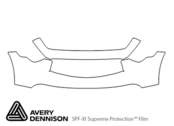 ##LONGDESCRIPTIONNAME2## Avery Dennison Clear Bra Bumper Paint Protection Kit Diagram