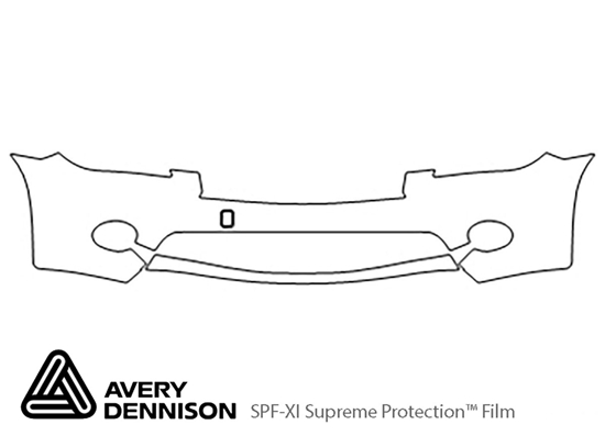 Infiniti M37 2011-2013 Avery Dennison Clear Bra Bumper Paint Protection Kit Diagram