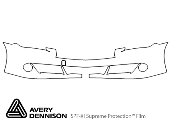 Infiniti Q70 2014-2014 Avery Dennison Clear Bra Bumper Paint Protection Kit Diagram