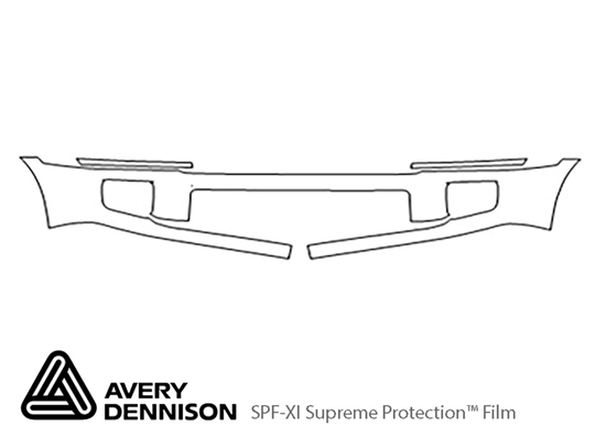 Infiniti QX56 2008-2010 Avery Dennison Clear Bra Bumper Paint Protection Kit Diagram