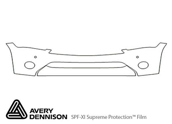 ##LONGDESCRIPTIONNAME2## Avery Dennison Clear Bra Bumper Paint Protection Kit Diagram