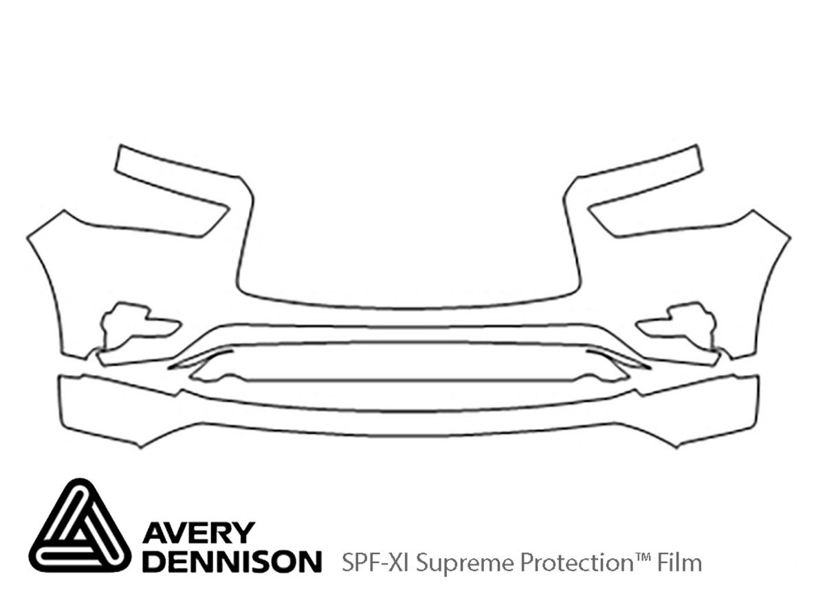 ##LONGDESCRIPTIONNAME2## Avery Dennison Clear Bra Bumper Paint Protection Kit Diagram