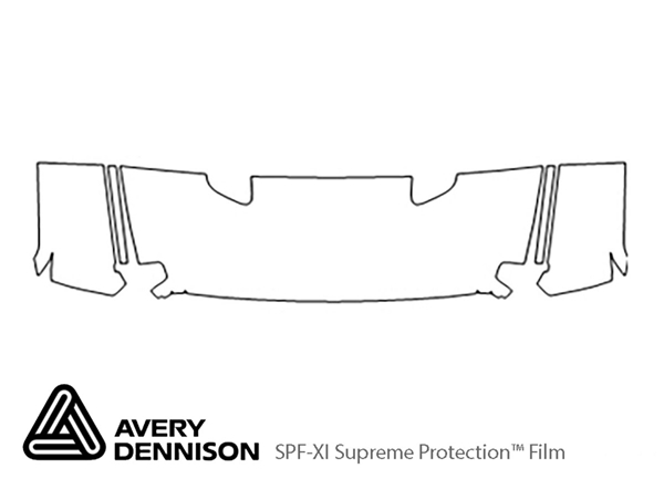 ##LONGDESCRIPTIONNAME2## Avery Dennison Clear Bra Hood Paint Protection Kit Diagram