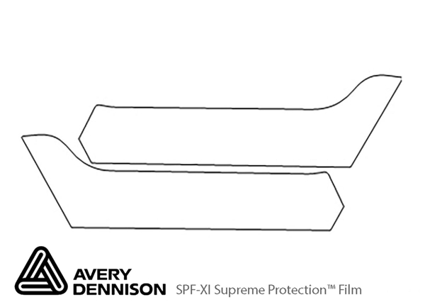 ##LONGDESCRIPTIONNAME2## Avery Dennison Clear Bra Door Cup Paint Protection Kit Diagram