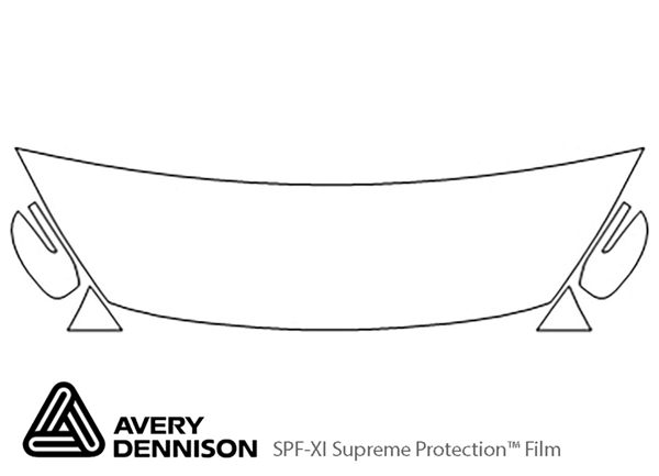 ##LONGDESCRIPTIONNAME2## Avery Dennison Clear Bra Hood Paint Protection Kit Diagram