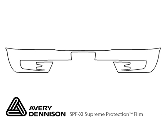 Kia Optima 2001-2006 Avery Dennison Clear Bra Bumper Paint Protection Kit Diagram