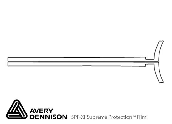 Kia Rio 2016-2017 Avery Dennison Clear Bra Door Cup Paint Protection Kit Diagram