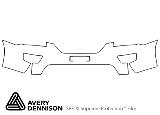 Kia Rondo 2007-2010 Avery Dennison Clear Bra Bumper Paint Protection Kit Diagram