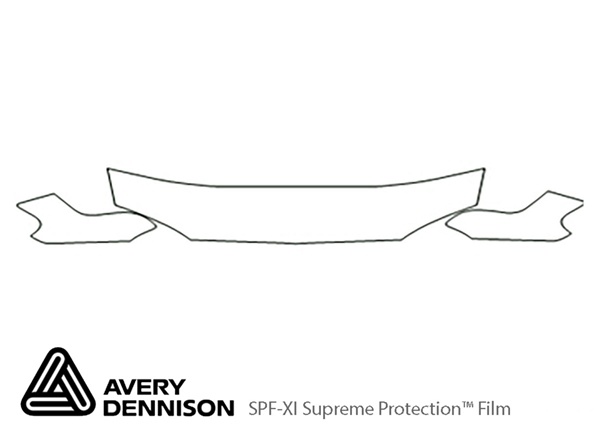 ##LONGDESCRIPTIONNAME2## Avery Dennison Clear Bra Hood Paint Protection Kit Diagram