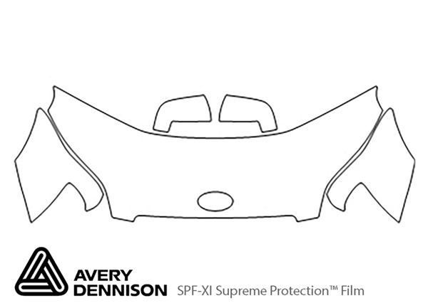 ##LONGDESCRIPTIONNAME2## Avery Dennison Clear Bra Hood Paint Protection Kit Diagram